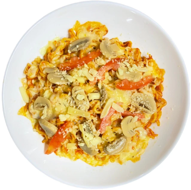 Tomato Mushroom Cheese Pasta